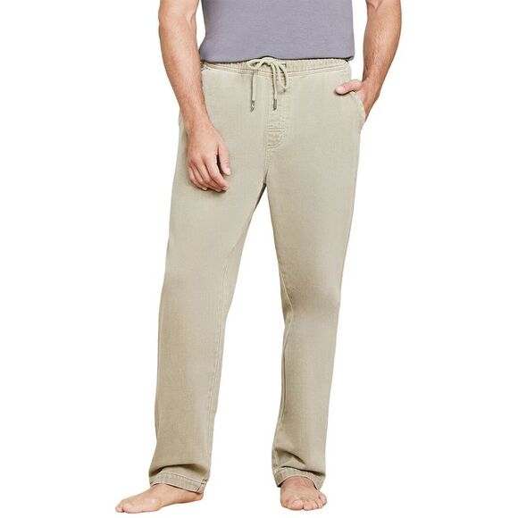 Barefoot Dreams Mens  Mc Brushed Twill Pant, Green - Picture 1 of 3